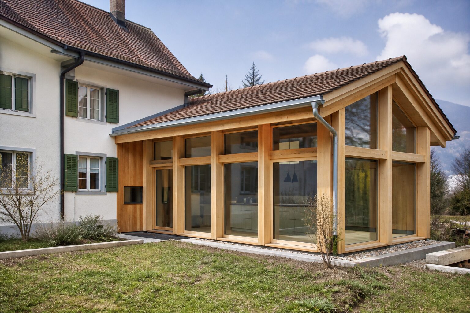 Anbau an einem Schweizer Einfamilienhaus – Ausbau über Immobilienkapital finanzieren