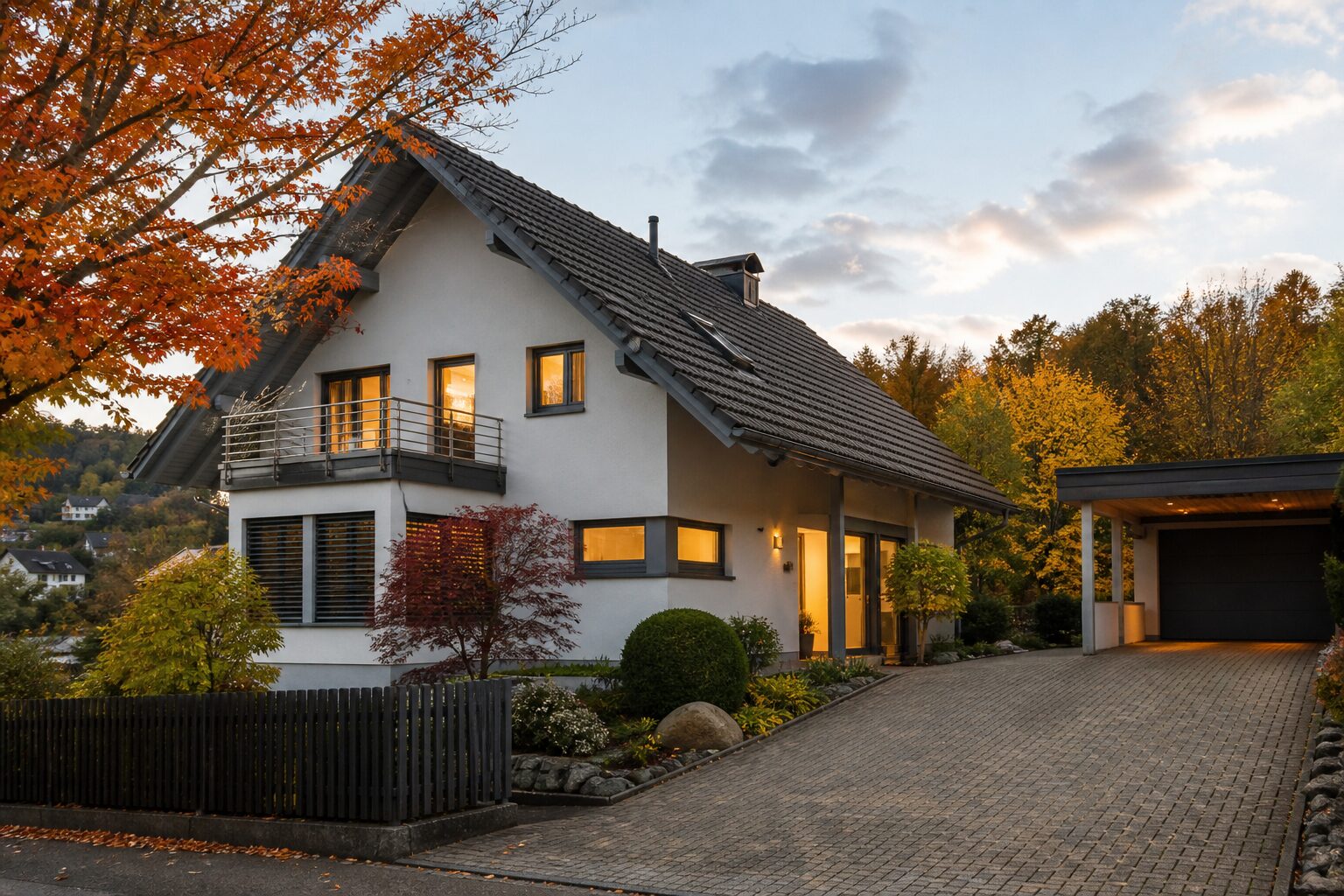 Schweizer Eigenheim im Herbstlicht – Festhypothek läuft aus, Kapital neu prüfen